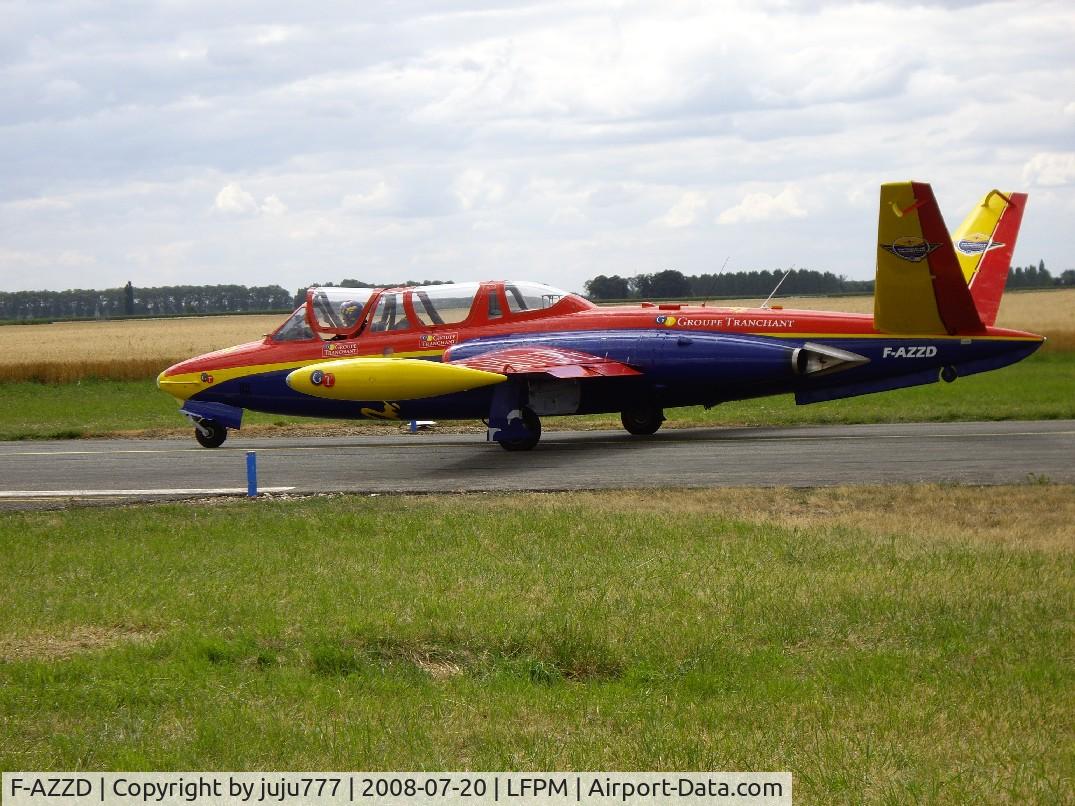 F-AZZD, Fouga CM-170 Magister C/N 411, on displai at Melun-Villaroche