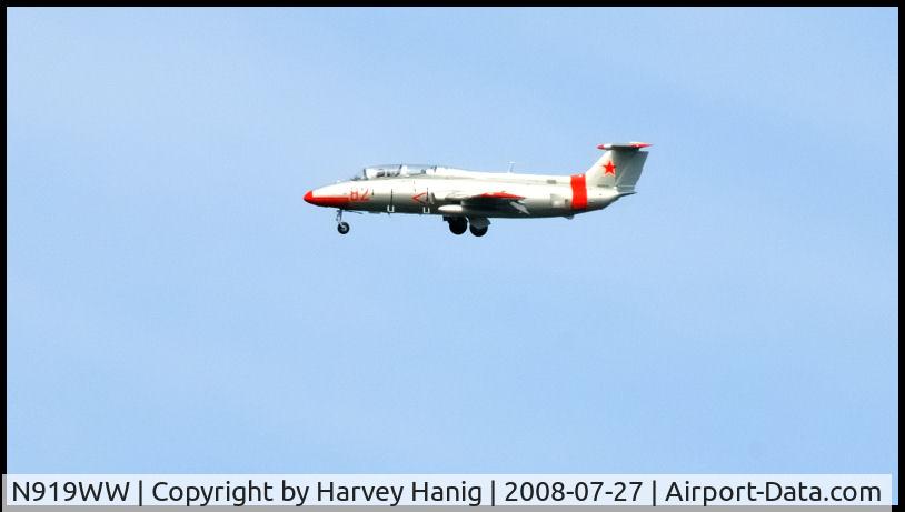 N919WW, 1967 Aero L-29 DELFIN C/N 792383, Landing at Aurora Airport, Sugar Grove, Illinois