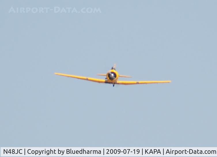 N48JC, North American AT-6G Texan Texan C/N 121-43192, Approaching APA.