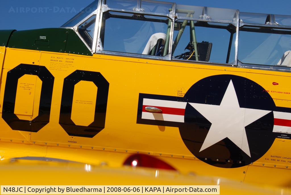 N48JC, North American AT-6G Texan Texan C/N 121-43192, Port wing.