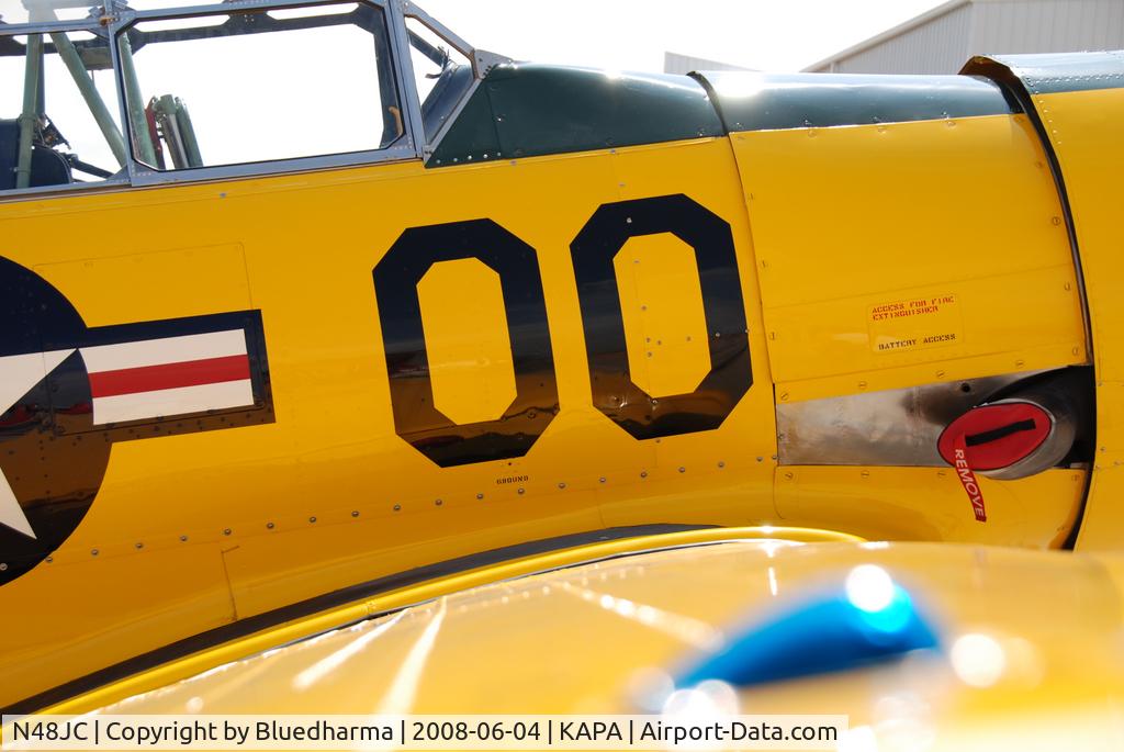 N48JC, North American AT-6G Texan Texan C/N 121-43192, Starboard wing.