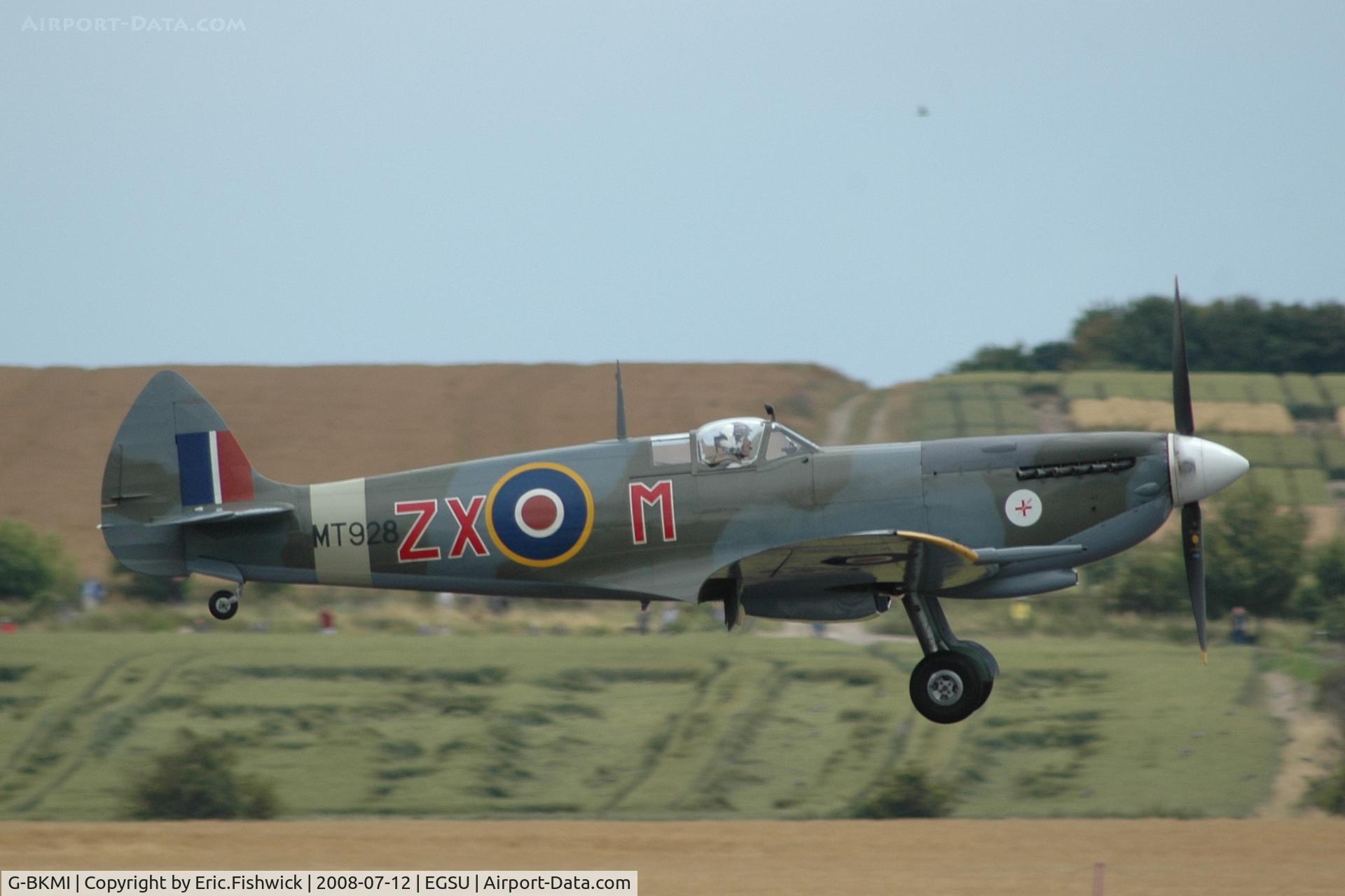 G-BKMI, 1944 Supermarine 359 Spitfire HF.VIIIc C/N 6S/583793, 2. MT928 at Duxford Flying Legends Air Show July 2008
