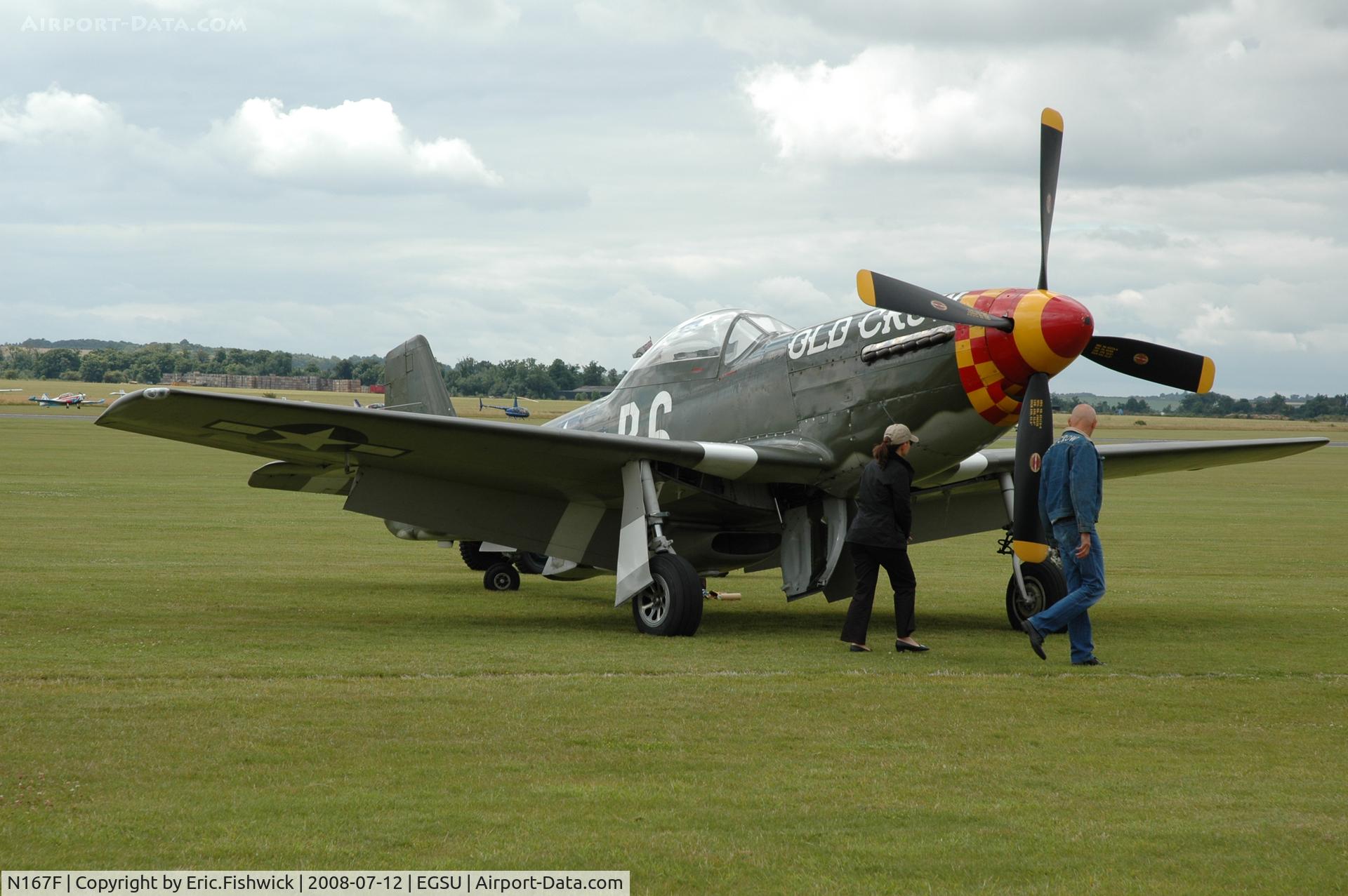 N167F, 1944 North American P-51D Mustang C/N 122-40417, 3. N167F at Duxford Flying Legends Air Show July 2008