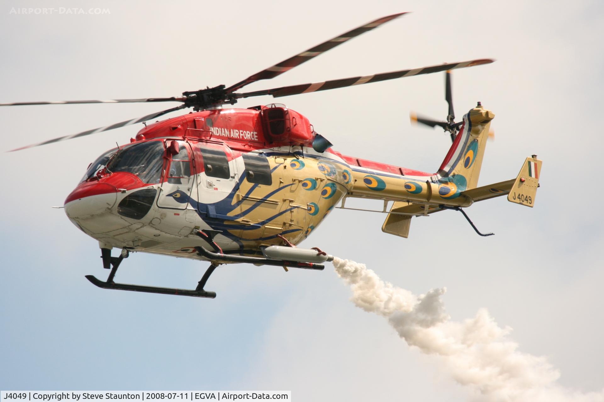 J4049, HAL Dhruv C/N CC/34/04, Taken at the Royal International Air Tattoo 2008 during arrivals and departures (show days cancelled due to bad weather)