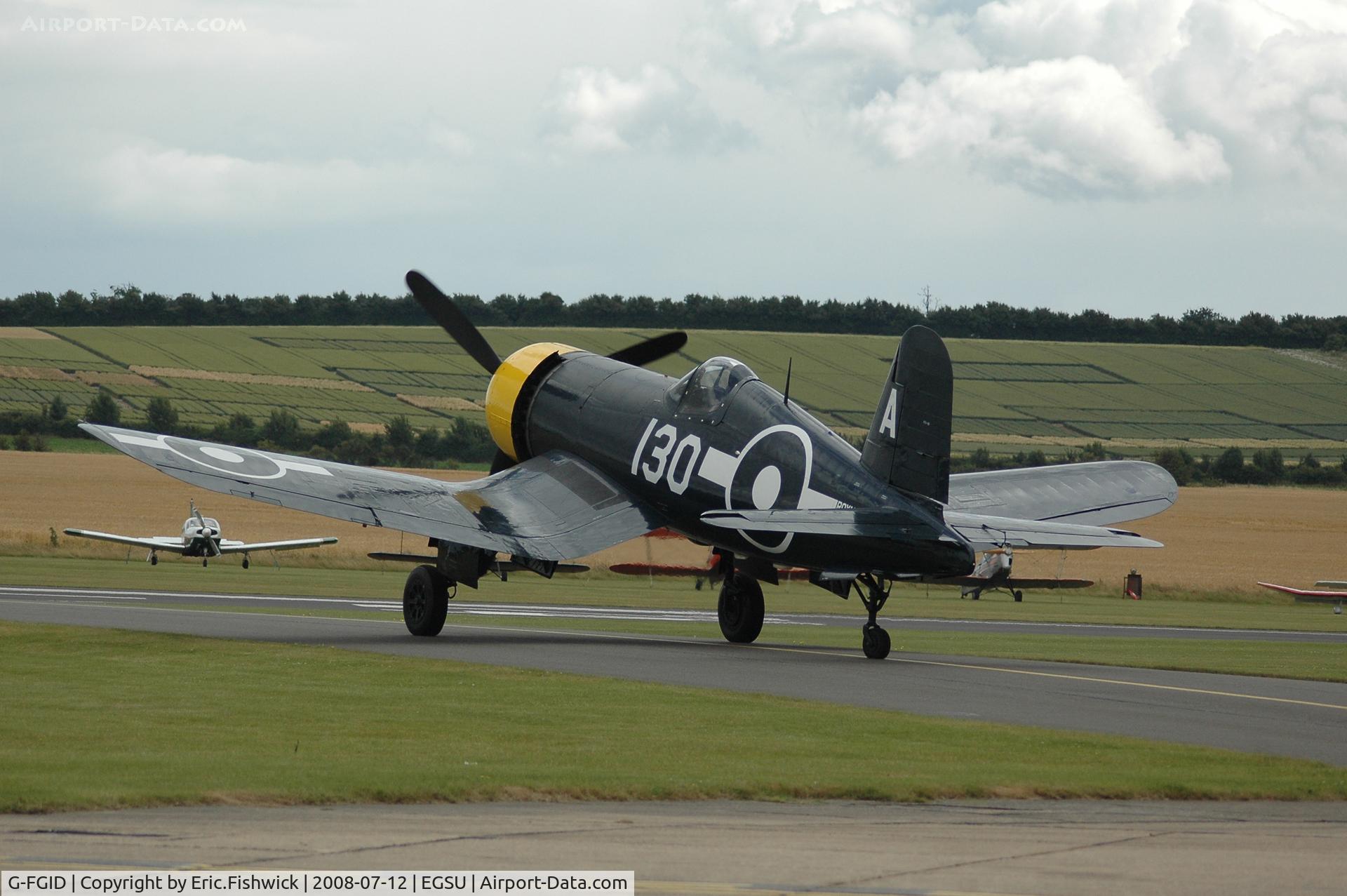 G-FGID, 1945 Goodyear FG-1D Corsair C/N 3111, 1. The Corsair at Duxford Flying Legends Air Show July 2008