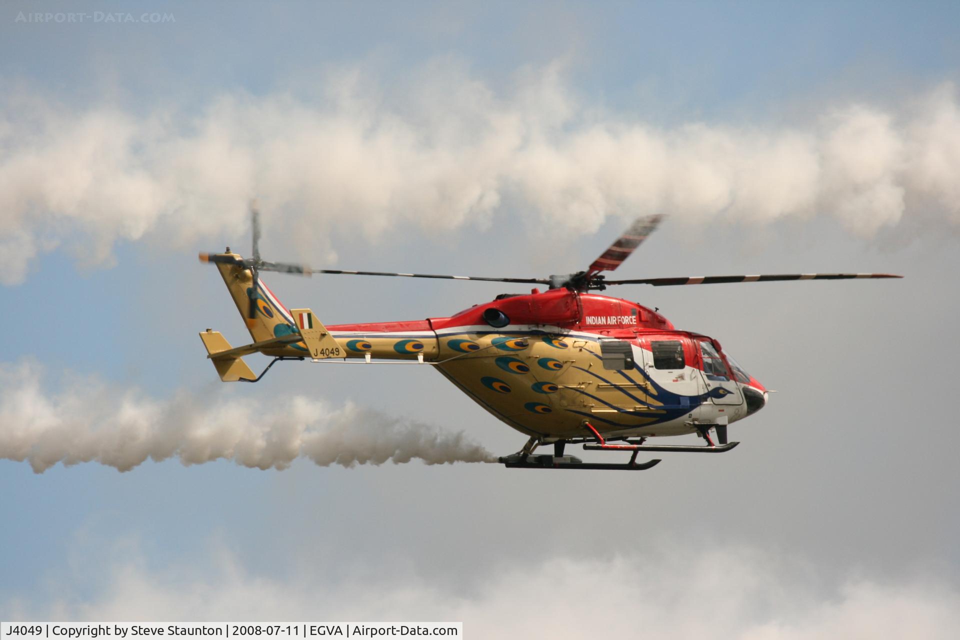 J4049, HAL Dhruv C/N CC/34/04, Taken at the Royal International Air Tattoo 2008 during arrivals and departures (show days cancelled due to bad weather)