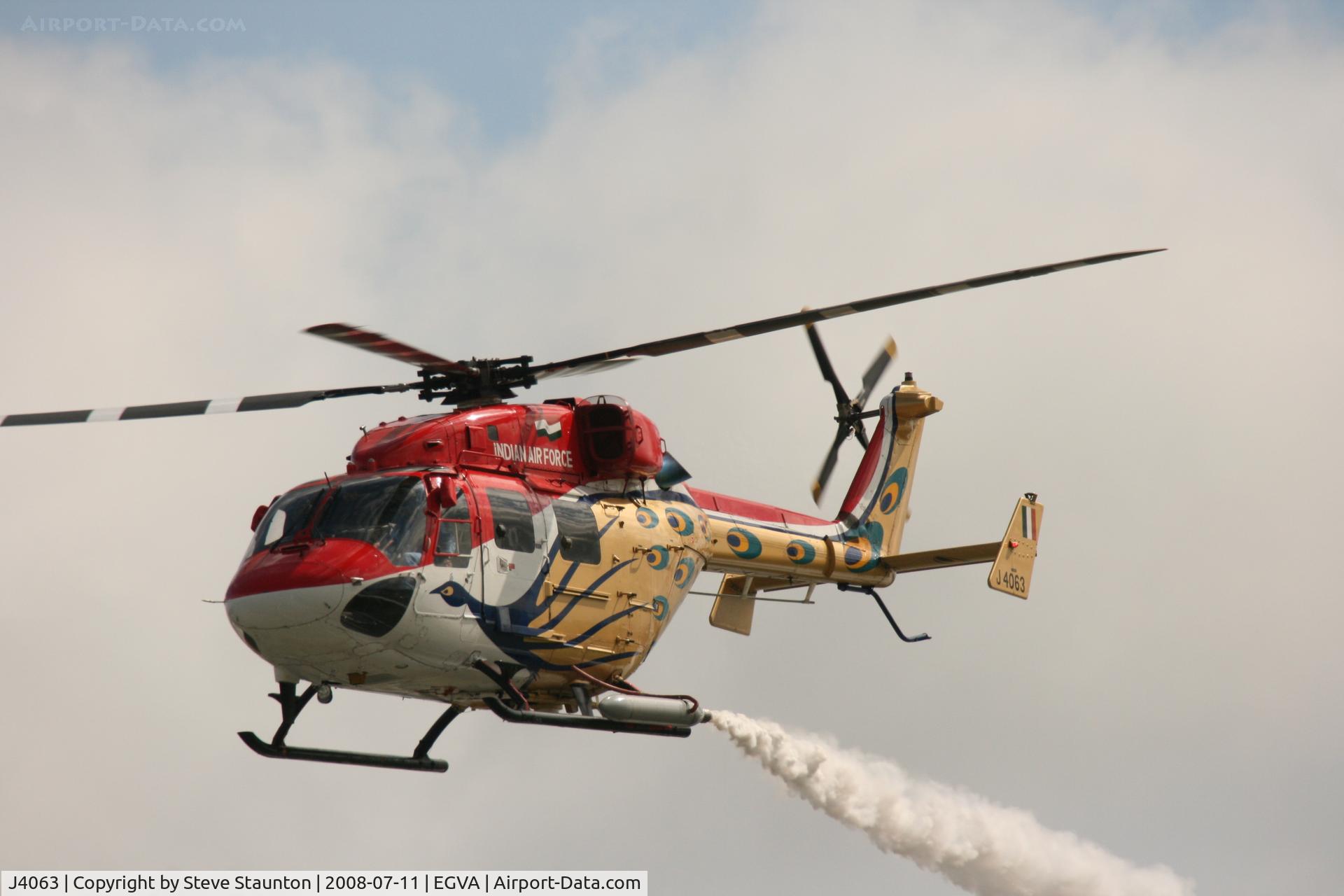 J4063, HAL Dhruv C/N CC/60/06, Taken at the Royal International Air Tattoo 2008 during arrivals and departures (show days cancelled due to bad weather)