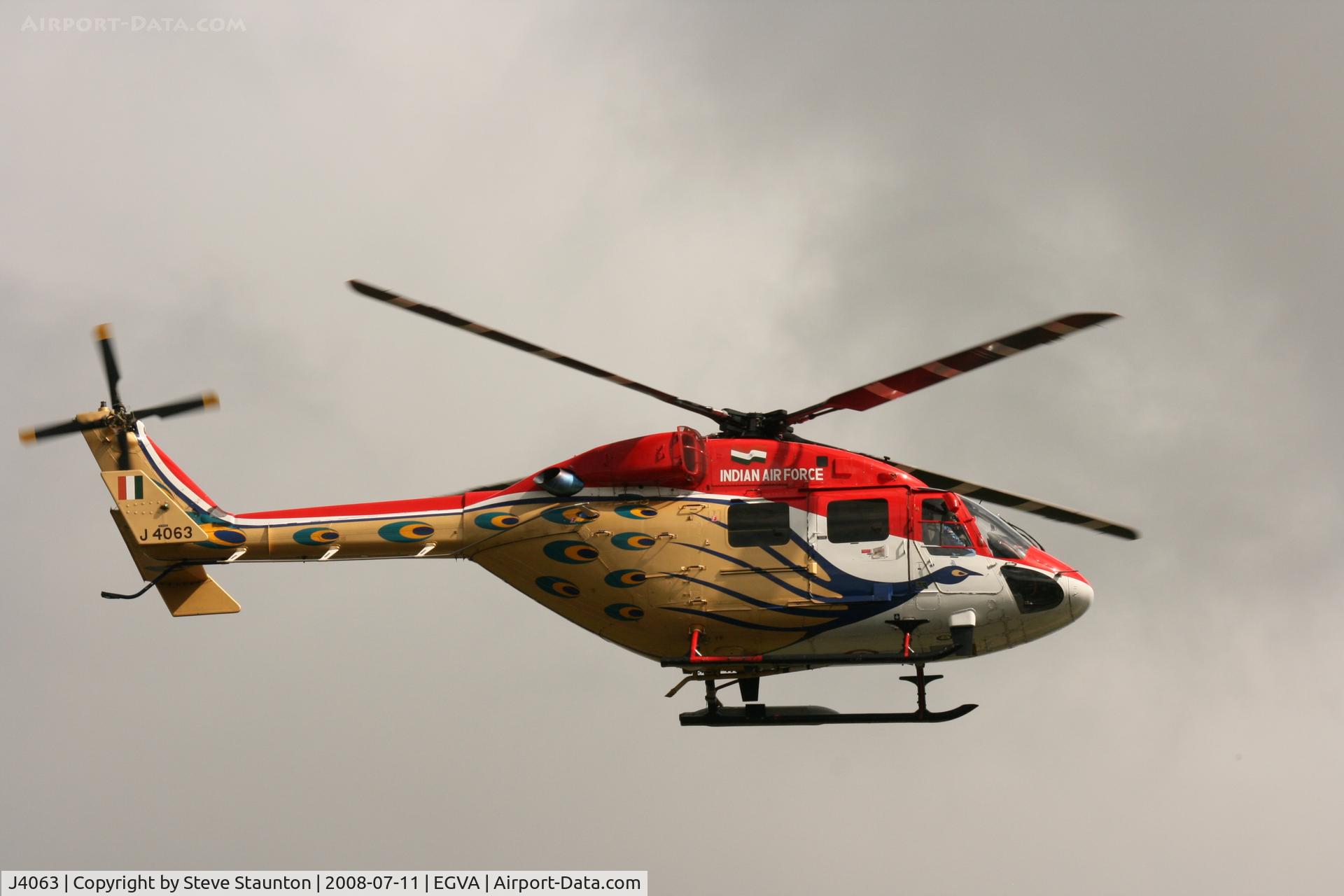 J4063, HAL Dhruv C/N CC/60/06, Taken at the Royal International Air Tattoo 2008 during arrivals and departures (show days cancelled due to bad weather)