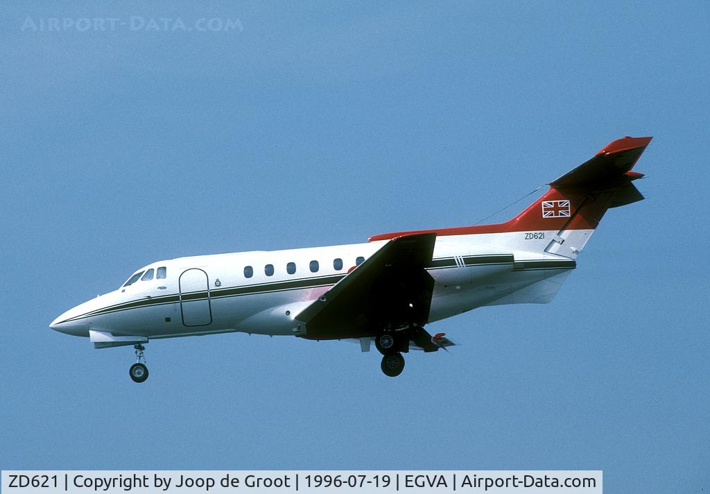 ZD621, 1983 British Aerospace BAe-125 CC.3 C/N 257190, This VIP transporter was present during the 1996 RIAT.