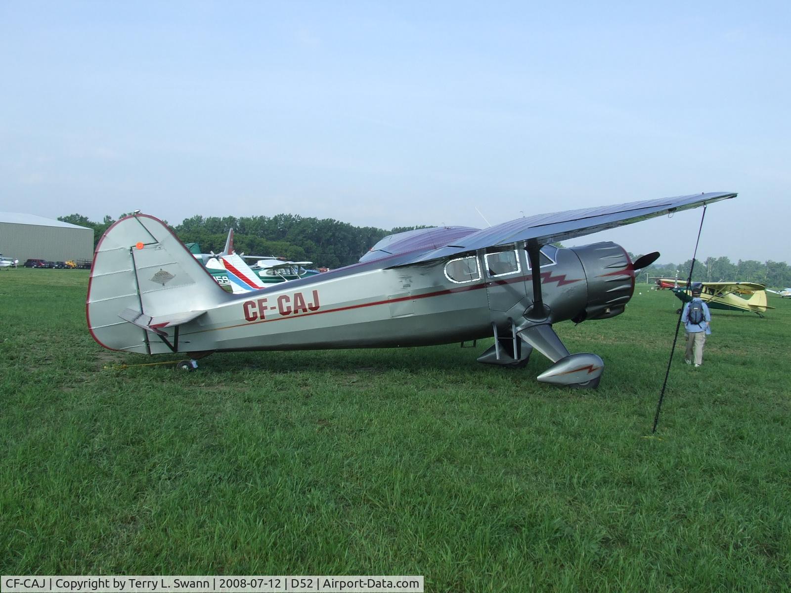 CF-CAJ, Stinson V77 (AT-19) Reliant C/N 77-166, Stinson V-77 at 2008 Geneseo Air Show