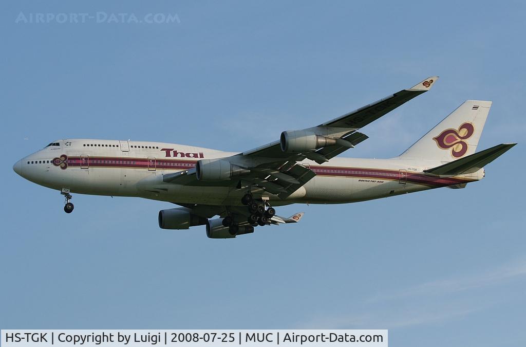 HS-TGK, 1990 Boeing 747-4D7 C/N 24993, Thai Airways