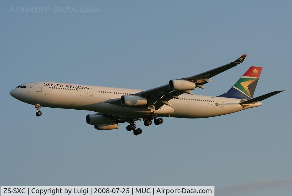 ZS-SXC, 2004 Airbus A340-313E C/N 590, South African Airways