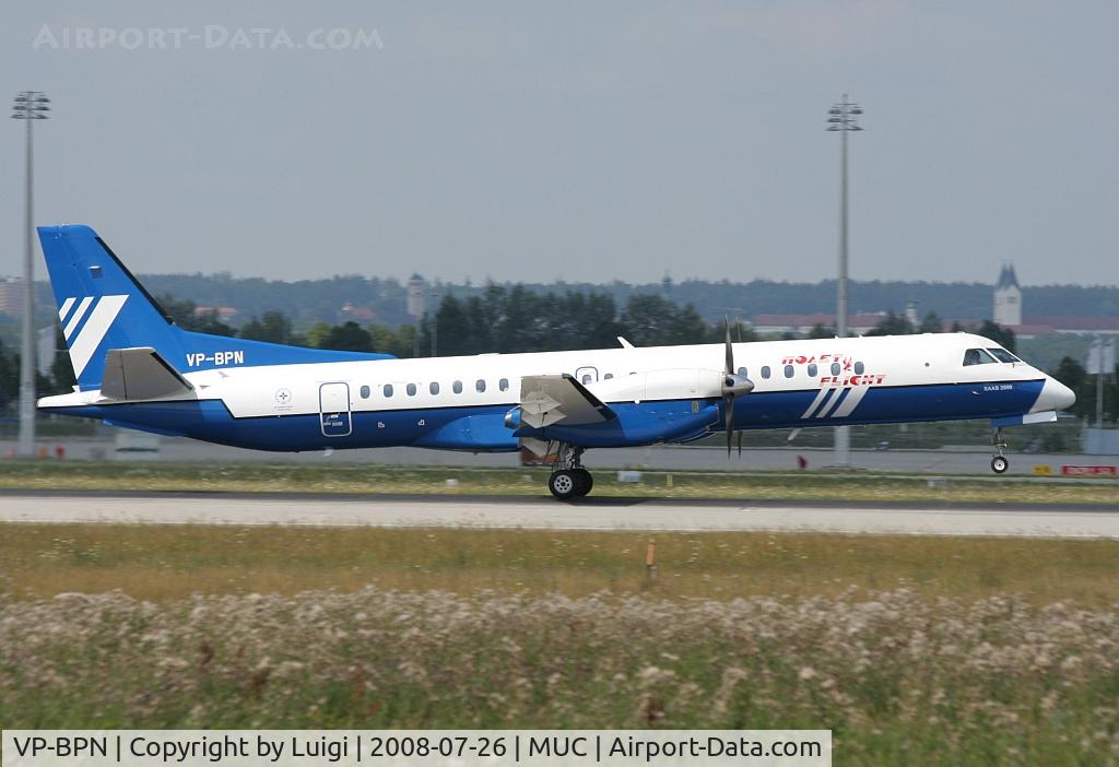 VP-BPN, 1998 Saab 2000 C/N 2000-058, Polet