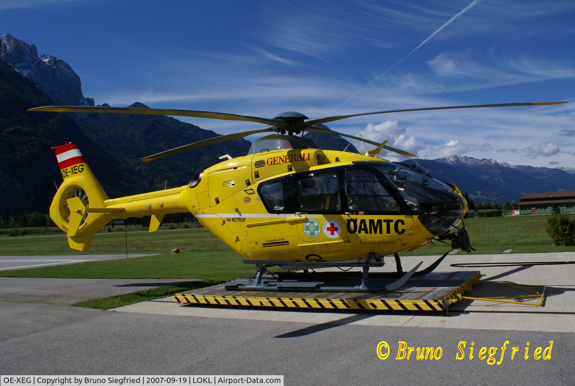 OE-XEG, Eurocopter EC-135T-1 C/N 128, Lienz Nikolsdorf LOKL