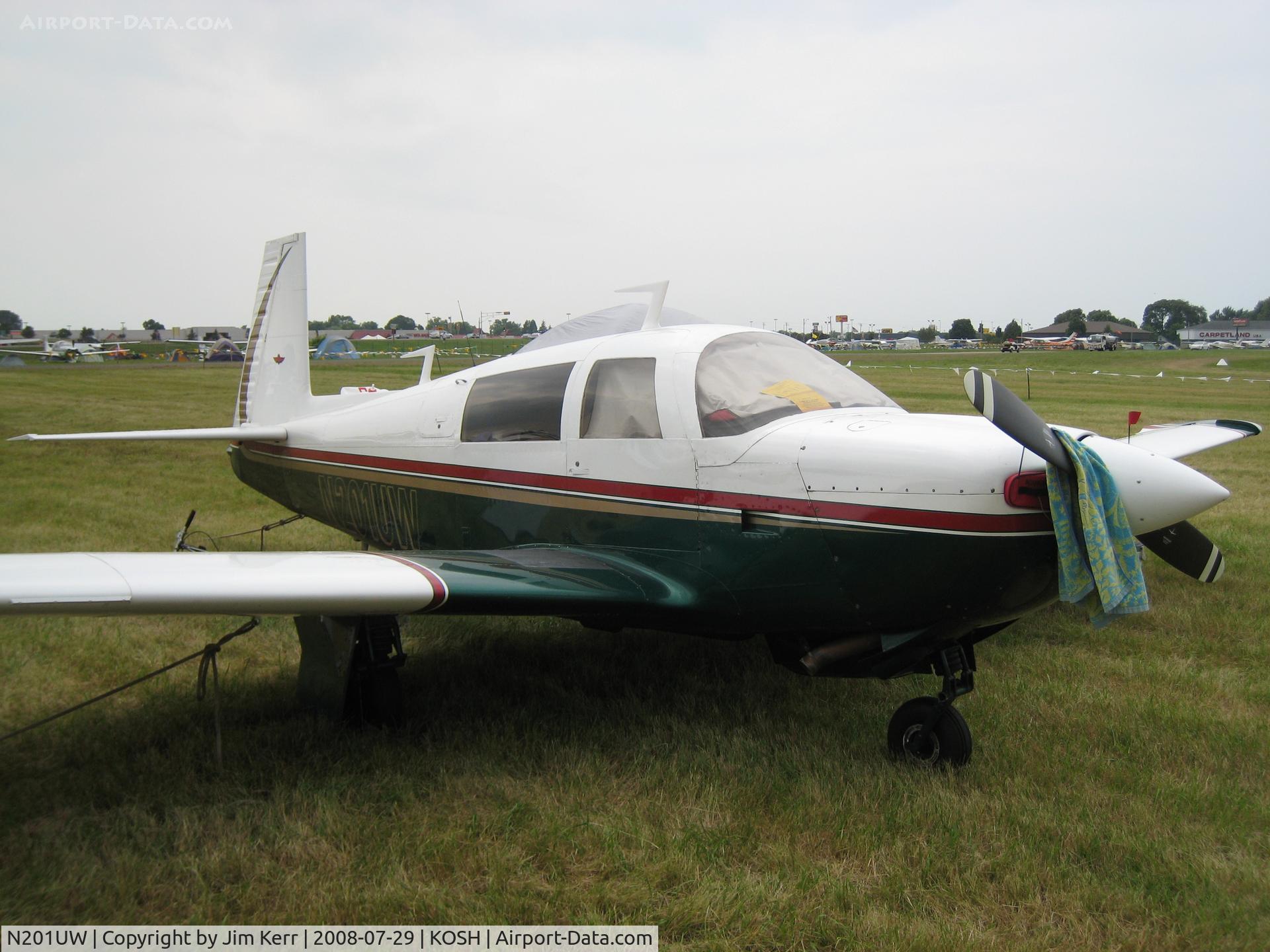 N201UW, 1977 Mooney M20J 201 C/N 24-0390, Mooney Caravan to Oshkosh 2008