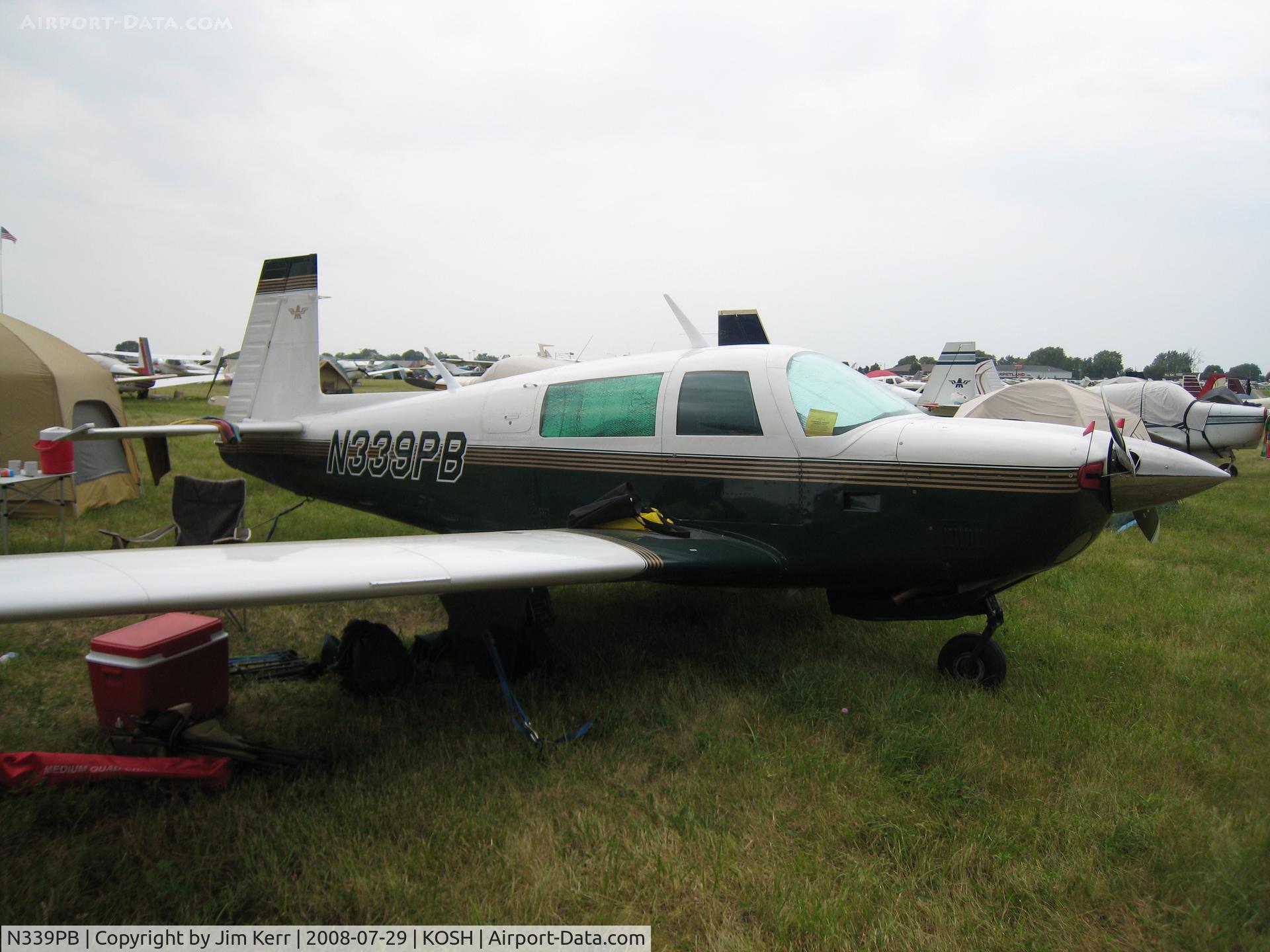 N339PB, 1981 Mooney M20J 201 C/N 24-1221, Mooney Caravan to Oshkosh 2008