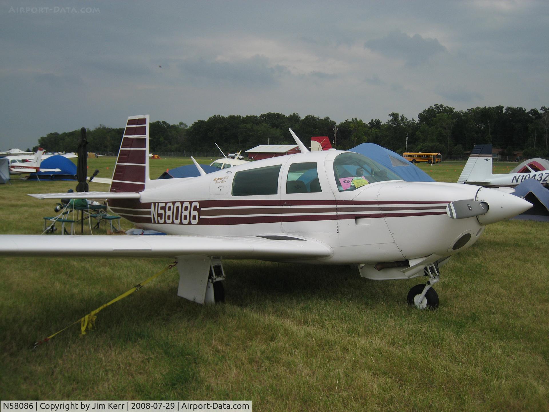 N58086, 1985 Mooney M20J 201 C/N 24-1552, Mooney Caravan to Oshkosh 2008