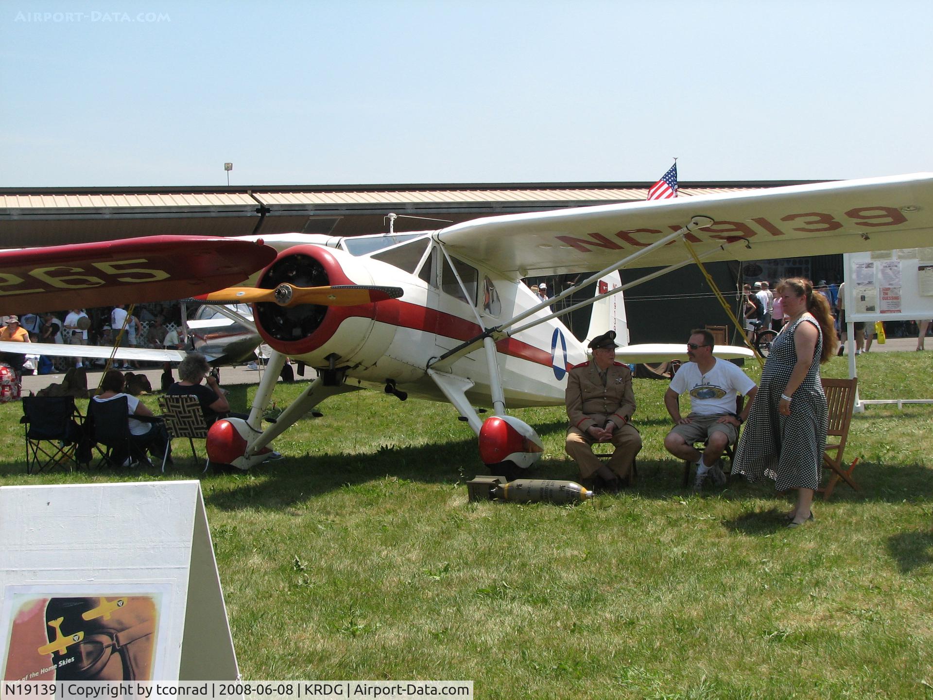 N19139, 1937 Fairchild 24 G C/N 2987, at Reading Airshow