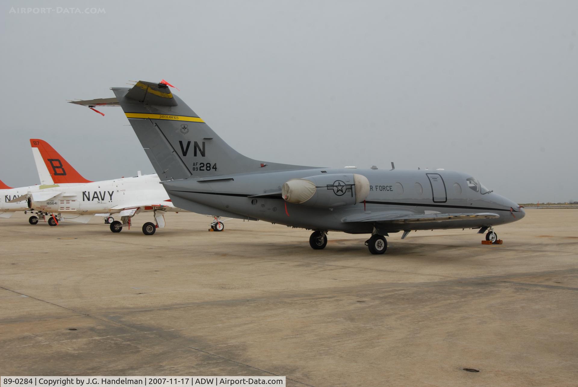 89-0284, 1989 Beechcraft T-1A Jayhawk C/N TT-5, 1st T-1A at NAF Washington