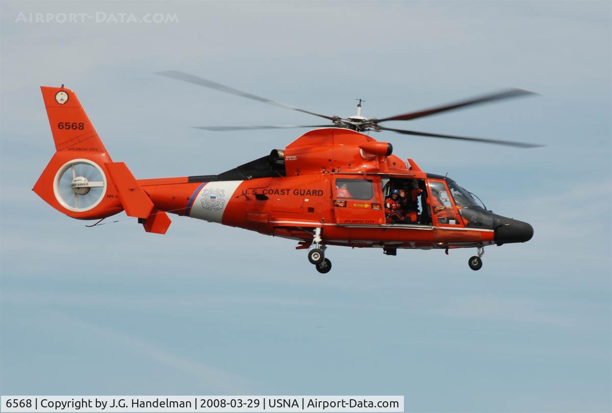 6568, Aérospatiale HH-65A Dolphin C/N 6259, over U.S. Naval Academy
