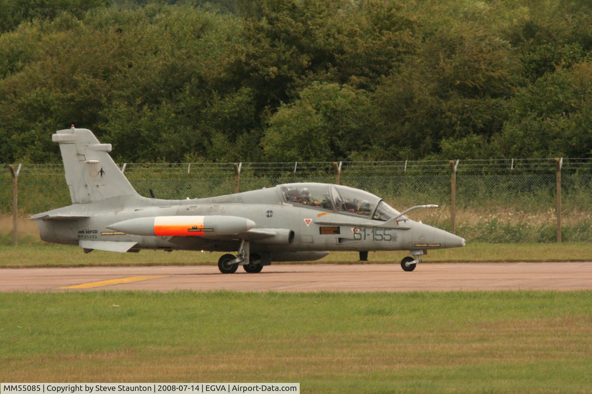 MM55085, Aermacchi MB-339CD C/N 6954/221/CD024, Taken at the Royal International Air Tattoo 2008 during arrivals and departures (show days cancelled due to bad weather)