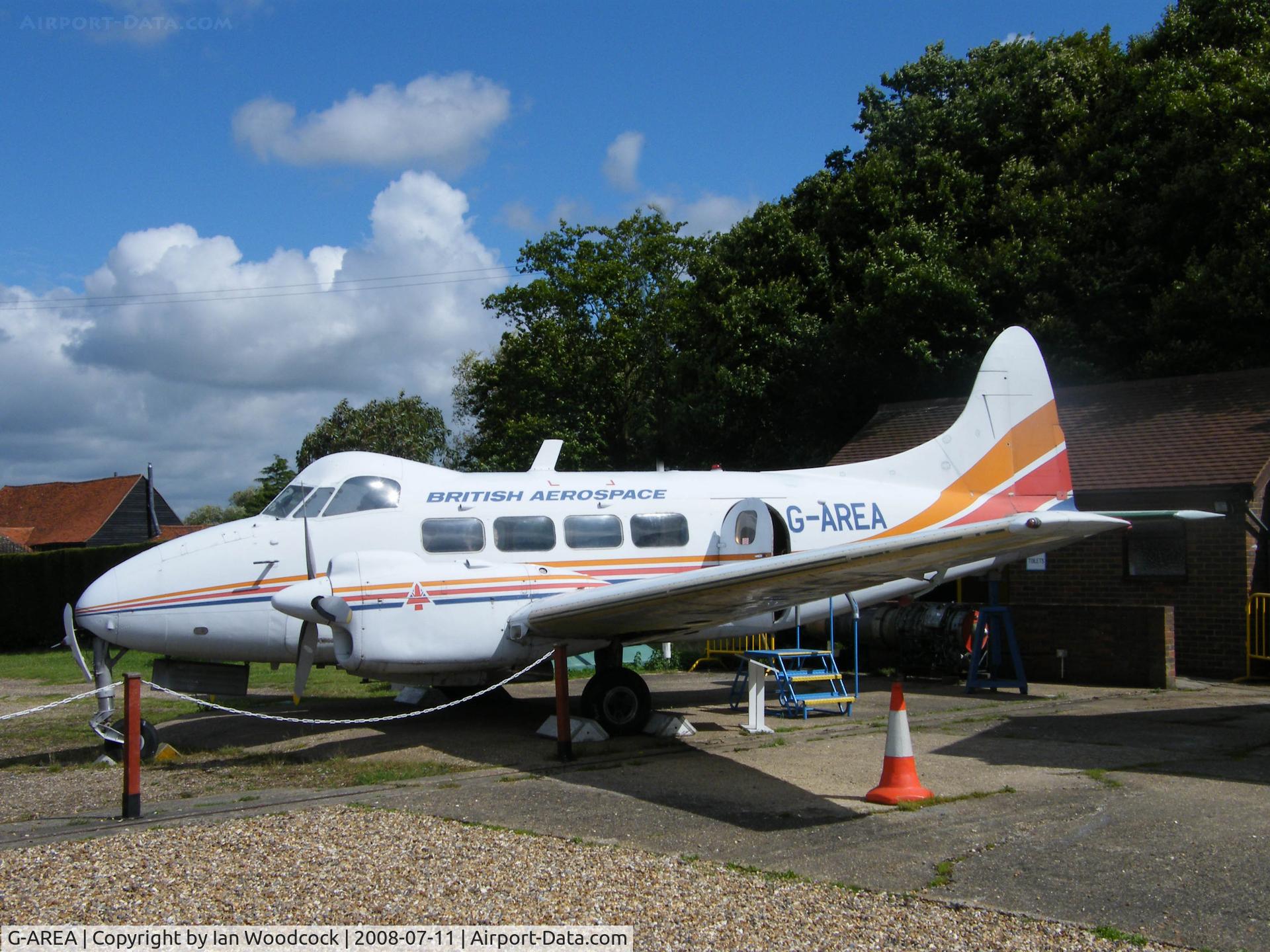 G-AREA, 1961 De Havilland DH-104 Dove 8 C/N 04520, de Havilland DH-104 Dove 8/Preserved,de Havilland Heritage Museum,London-Colney