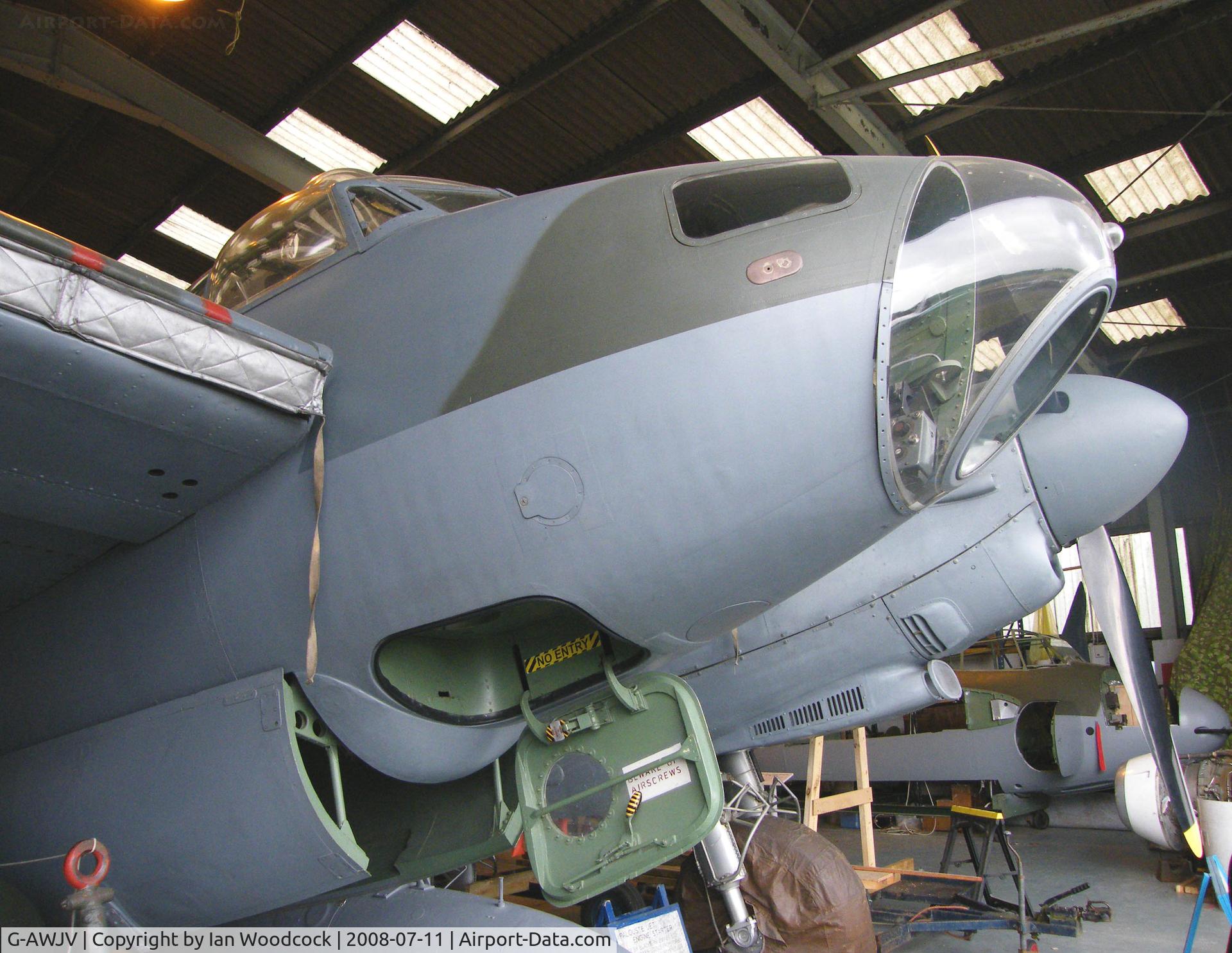 G-AWJV, De Havilland DH-98 Mosquito TT.35 C/N Not found G-AWJV, de Havilland DH98 Mosquito TT-35/Preserved,de Havilland Heritage Museum,London-Colney