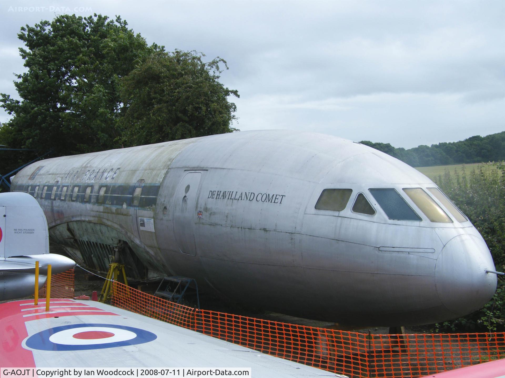G-AOJT, De Havilland DH.106 Comet 1A C/N 6020, de Havilland DH-106 Comet 1A (In Air France Colours and marked F-BGNX) Preserved,de Havilland Heritage Museum,London-Colney