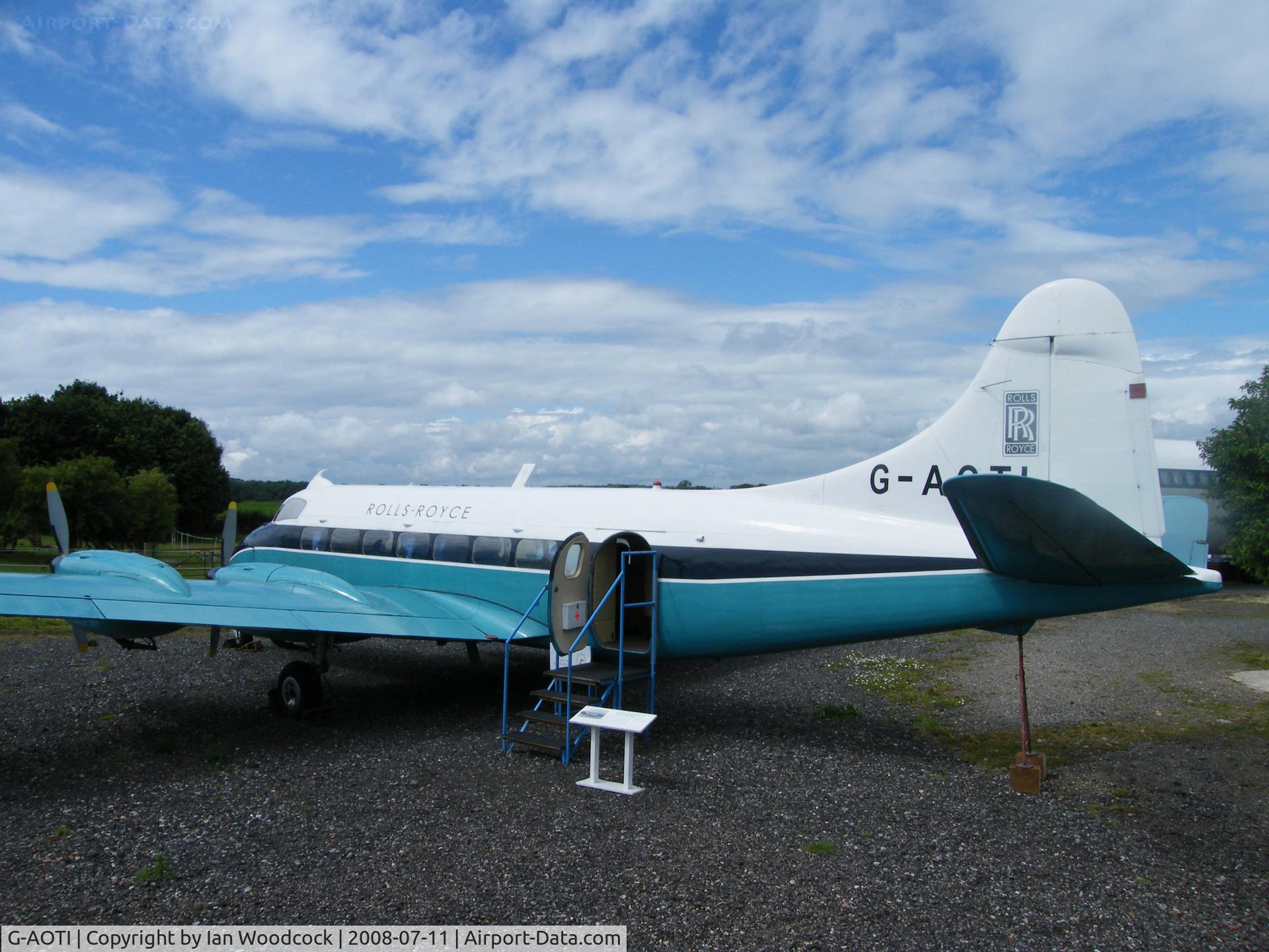 G-AOTI, 1956 De Havilland DH-114 Heron 2D C/N 14107, de Havilland DH-114 Heron 2D/Preserved,de Havilland Heritage Museum,London-Colney