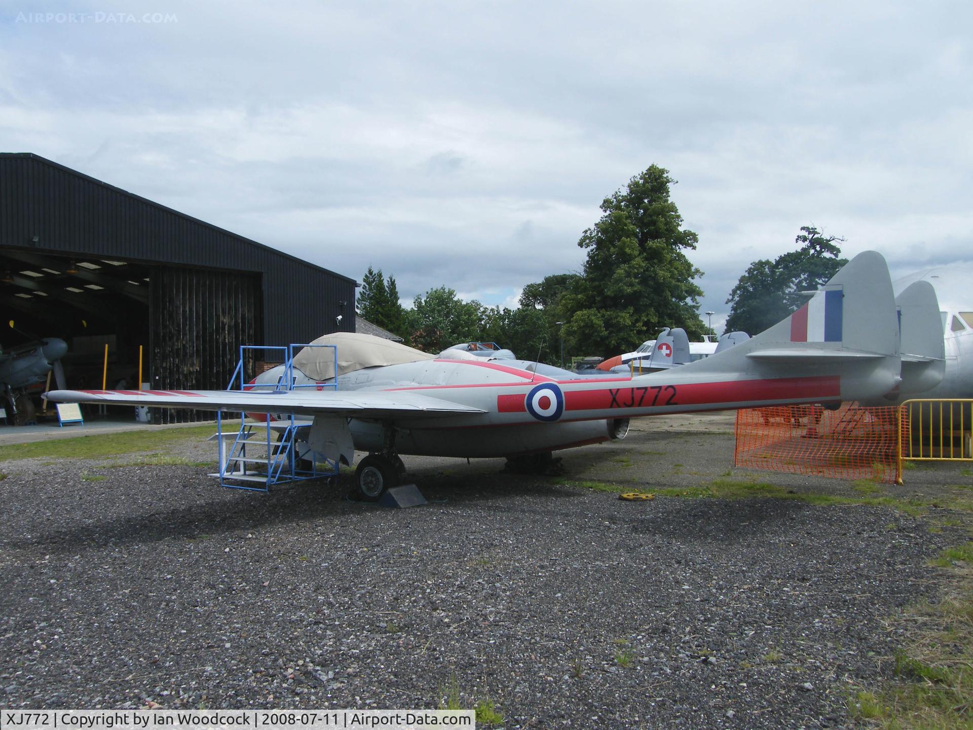 XJ772, De Havilland DH-115 Vampire T.11 C/N 15018, de Havilland DH-115 Vampire T.11/Preserved,de Havilland Heritage Museum,London-Colney
