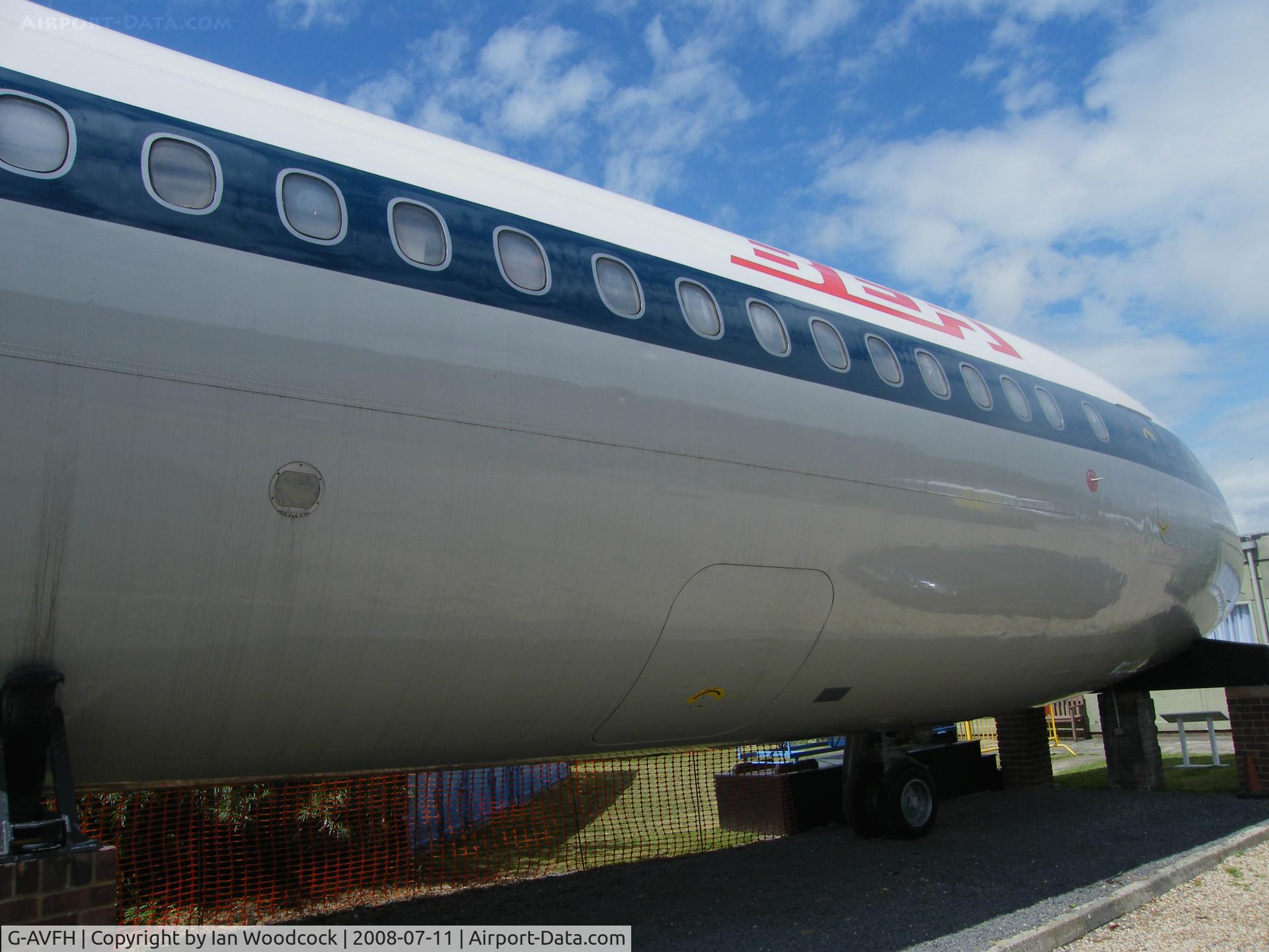 G-AVFH, 1971 Hawker Siddeley HS-121 Trident 2E C/N 2147, Hawker Siddeley HS.121 Trident 2E/Preserved,de Havilland Heritage Museum,London-Colney