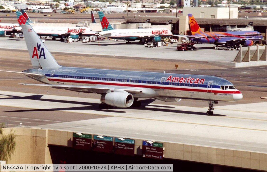 N644AA, 1991 Boeing 757-223 C/N 24602, This one crashed in the pentagon on 11 September 2001.