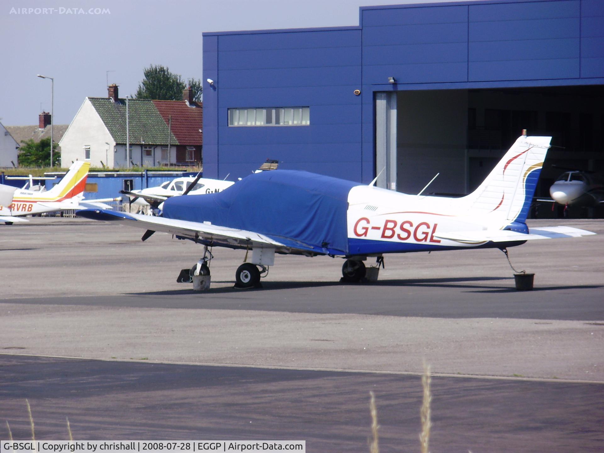 G-BSGL, 1981 Piper PA-28-161 Cherokee Warrior II C/N 28-8116041, GA apron