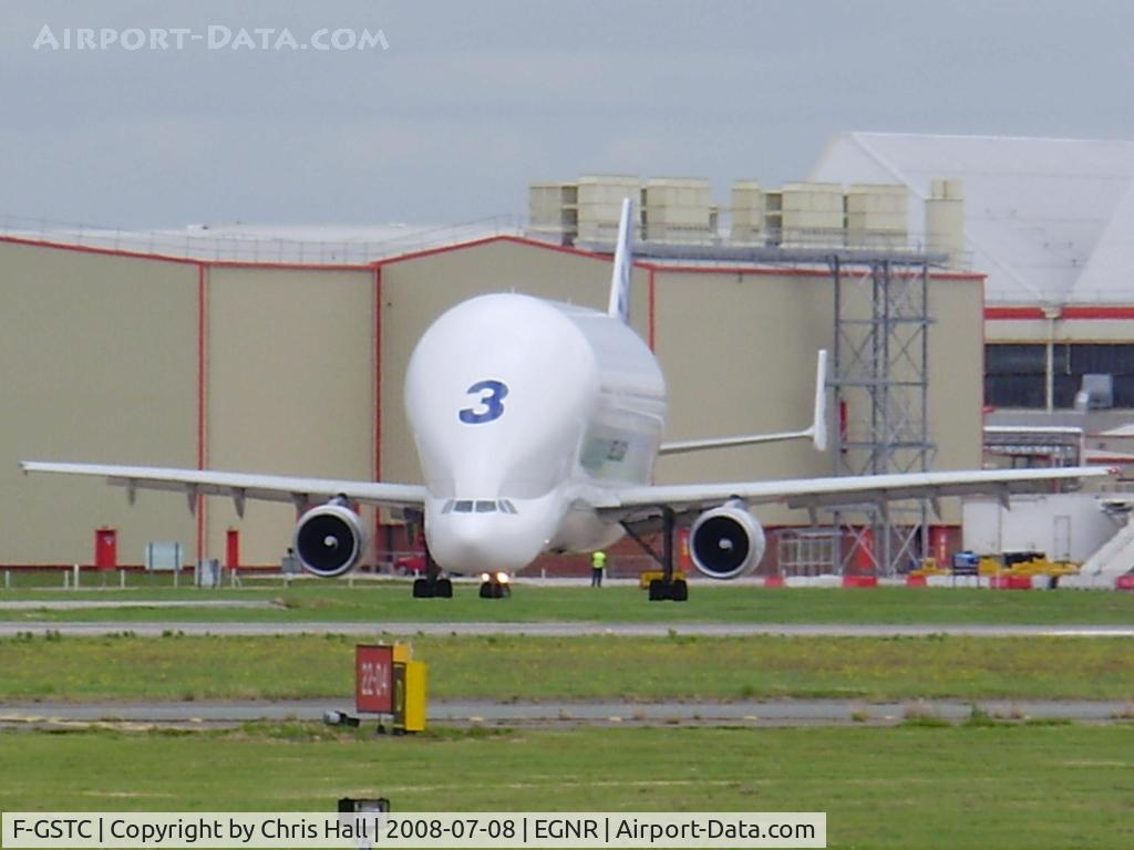 F-GSTC, 1997 Airbus A300B4-608ST Super Transporter C/N 765, Taxing out to R/W 23