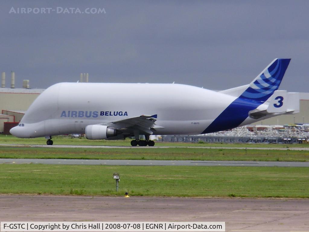 F-GSTC, 1997 Airbus A300B4-608ST Super Transporter C/N 765, Taxing out to R/W 23