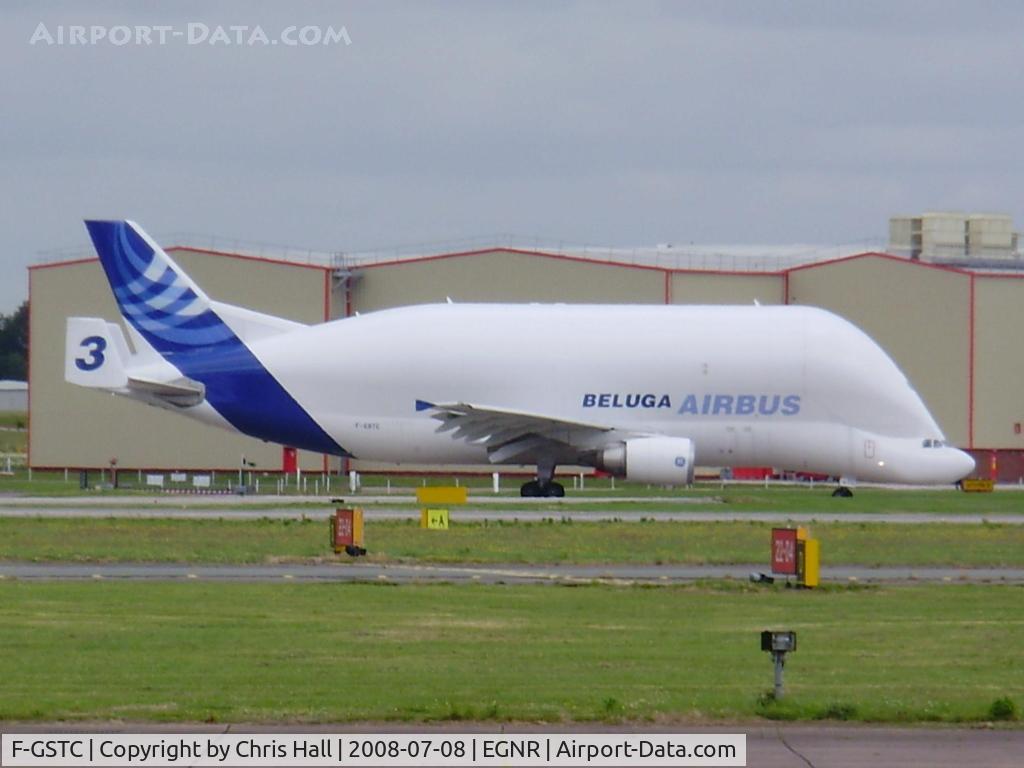 F-GSTC, 1997 Airbus A300B4-608ST Super Transporter C/N 765, taxing along the runway