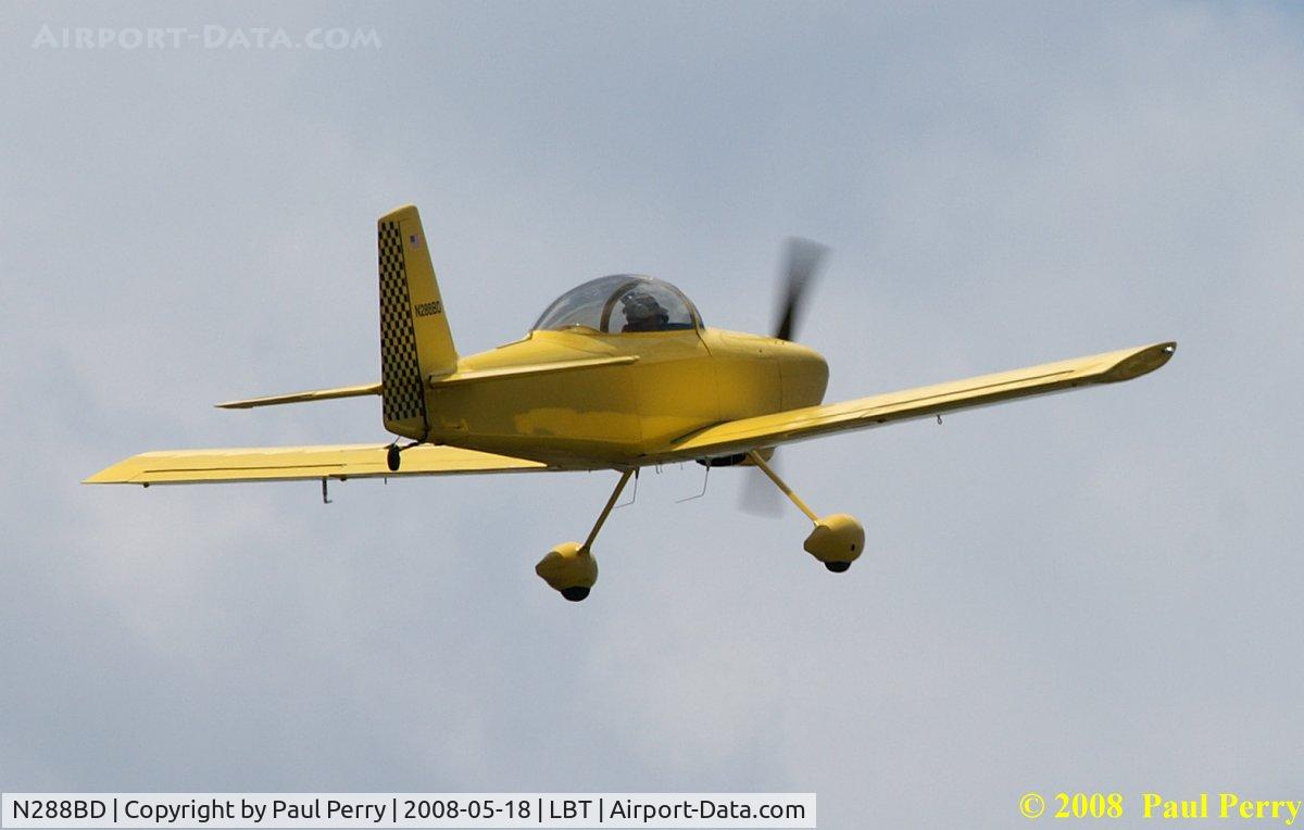 N288BD, 2003 Vans RV-8 C/N 80595, Leaving Lumberton after a day-trip