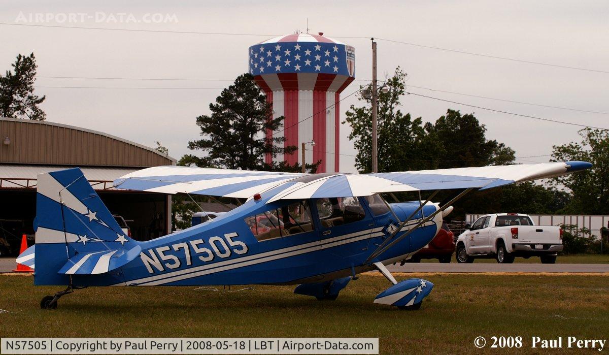 N57505, 1973 Bellanca 7GCAA C/N 267-73, The water tower was just begging to get framed with her