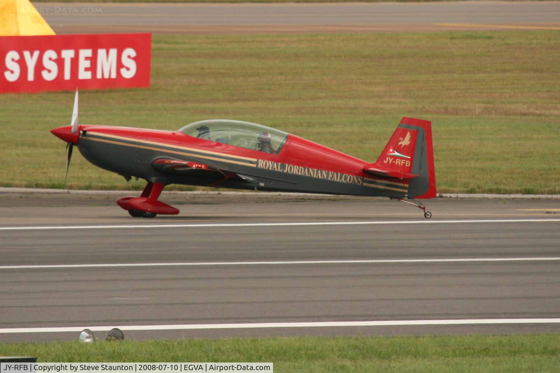 JY-RFB, Extra EA-300 C/N 1240, Taken at the Royal International Air Tattoo 2008 during arrivals and departures (show days cancelled due to bad weather)