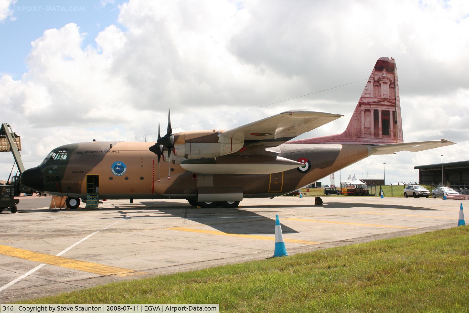 346, Lockheed C-130H Hercules C/N 382-4920, Taken at the Royal International Air Tattoo 2008 during arrivals and departures (show days cancelled due to bad weather)