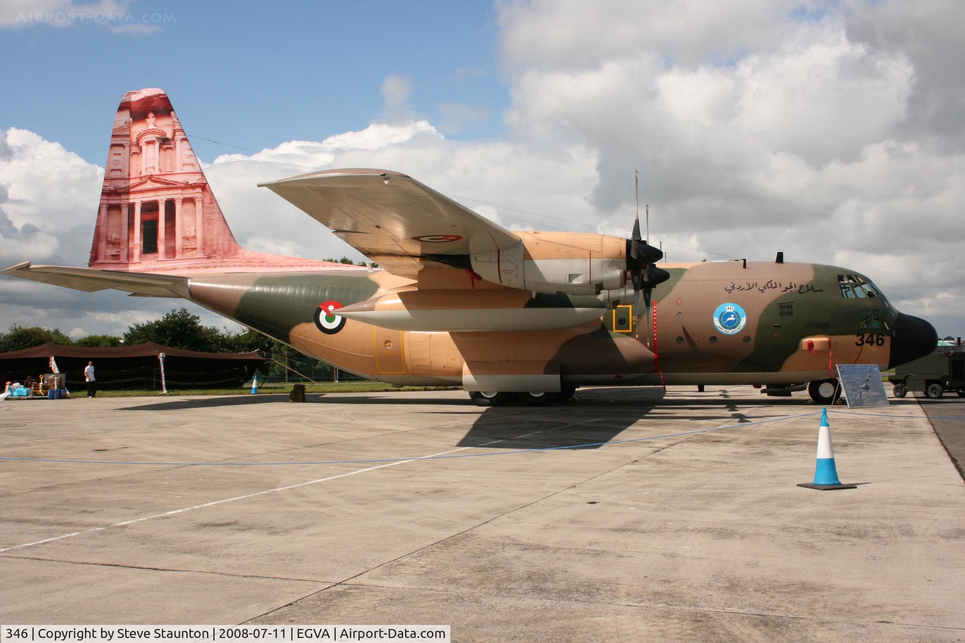 346, Lockheed C-130H Hercules C/N 382-4920, Taken at the Royal International Air Tattoo 2008 during arrivals and departures (show days cancelled due to bad weather)
