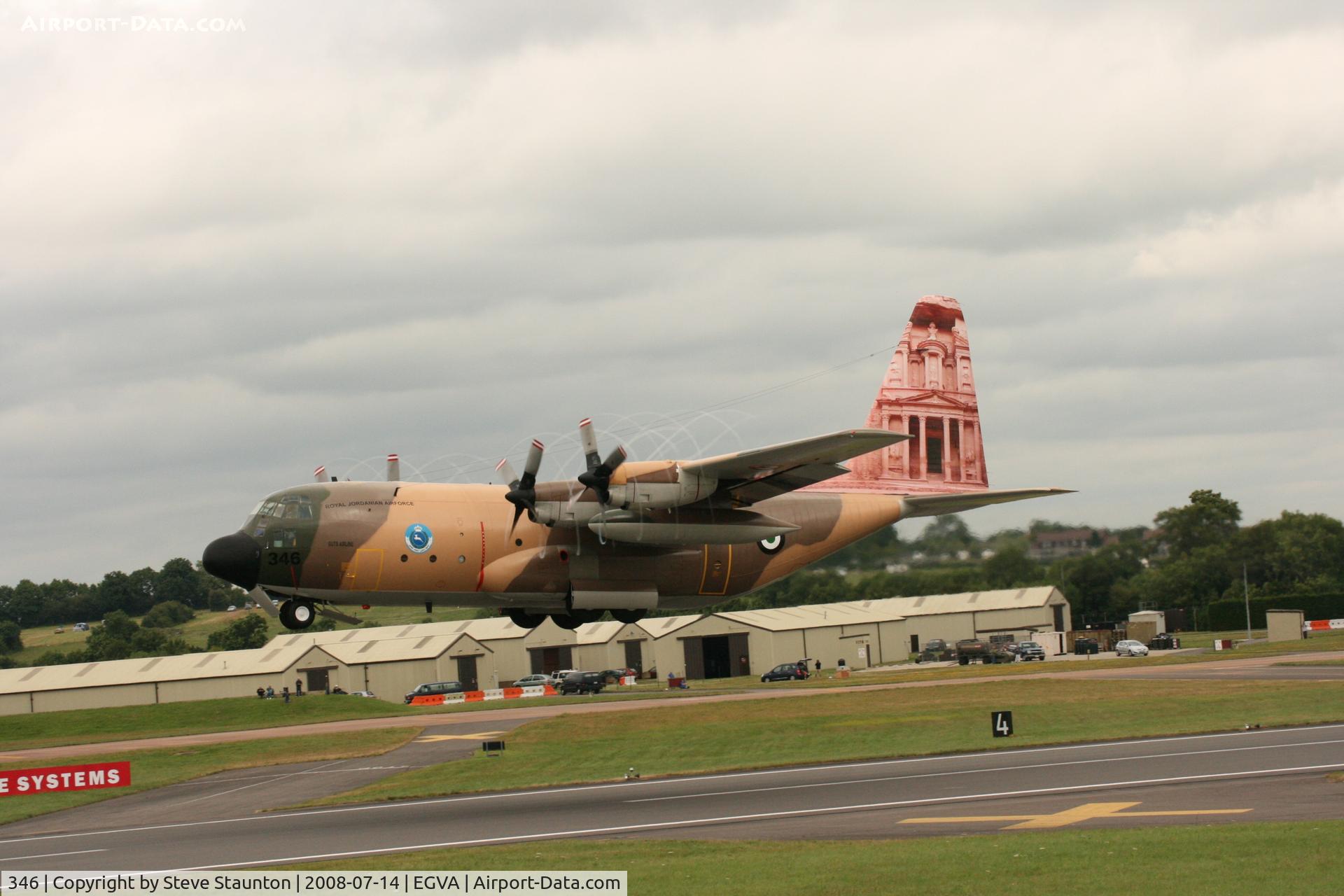 346, Lockheed C-130H Hercules C/N 382-4920, Taken at the Royal International Air Tattoo 2008 during arrivals and departures (show days cancelled due to bad weather)