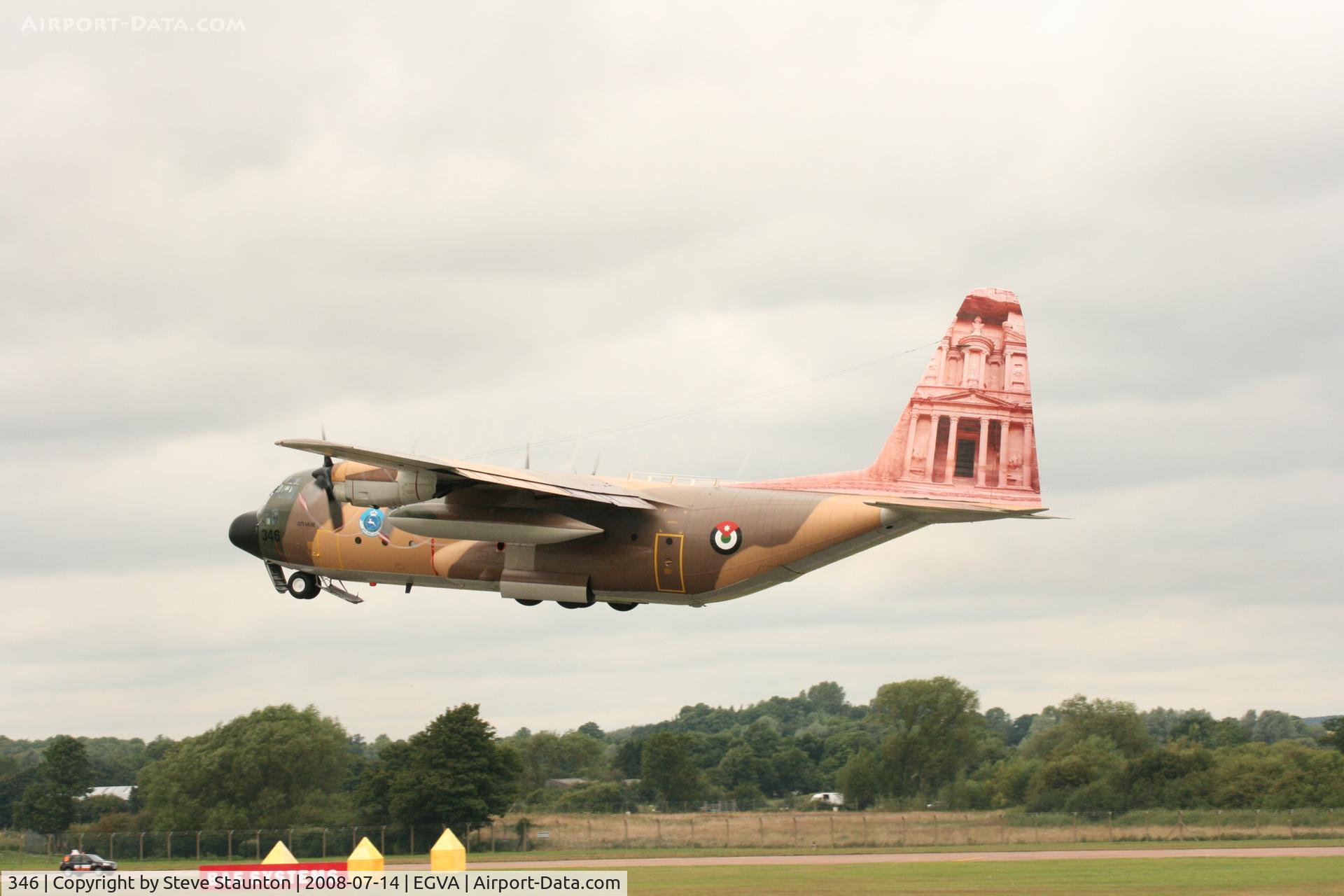 346, Lockheed C-130H Hercules C/N 382-4920, Taken at the Royal International Air Tattoo 2008 during arrivals and departures (show days cancelled due to bad weather)
