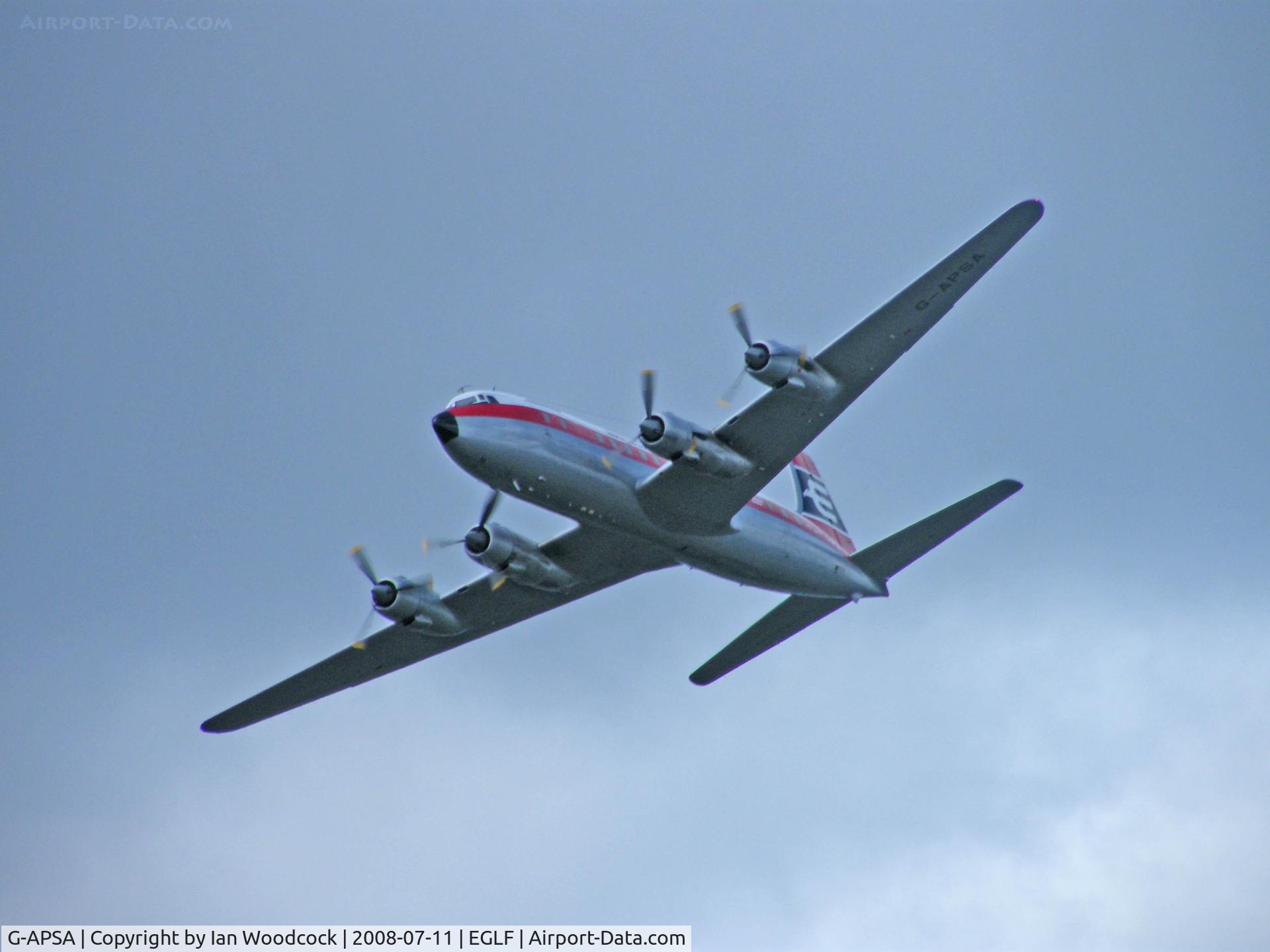 G-APSA, 1958 Douglas DC-6A C/N 45497, Douglas DC-6A/Atlantic Air Transport (sporting British Eagle scheme)