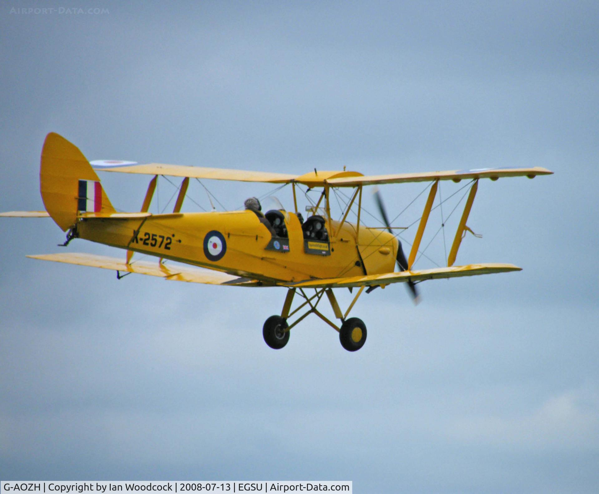G-AOZH, 1944 De Havilland DH-82A Tiger Moth II C/N 86449, de Havilland DH-82A Tiger Moth/Duxford (marked as X-2572)