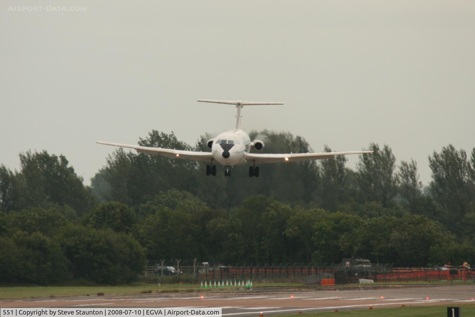 551, 1974 BAC 111-485GD One-Eleven C/N BAC.247, Taken at the Royal International Air Tattoo 2008 during arrivals and departures (show days cancelled due to bad weather)