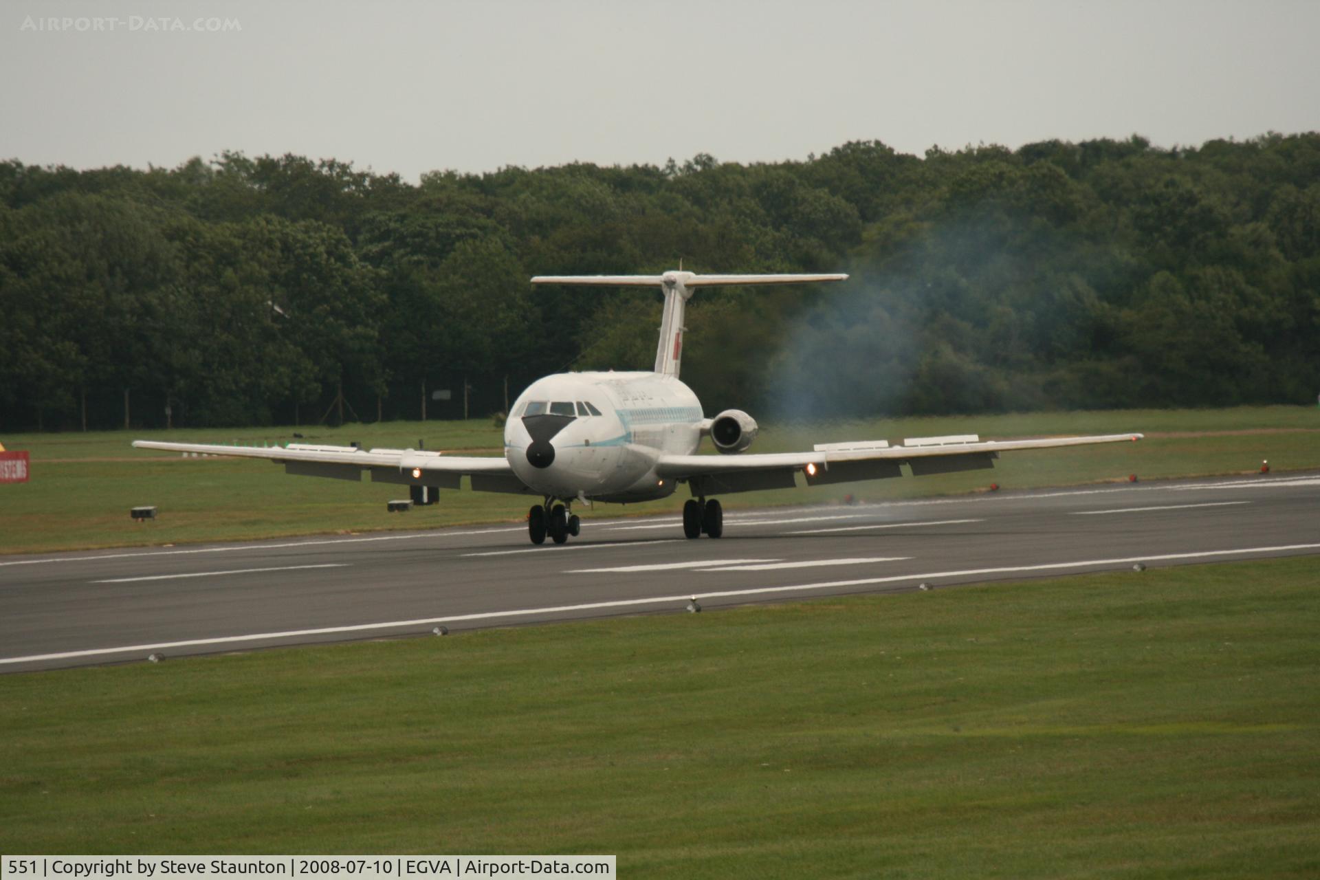 551, 1974 BAC 111-485GD One-Eleven C/N BAC.247, Taken at the Royal International Air Tattoo 2008 during arrivals and departures (show days cancelled due to bad weather)