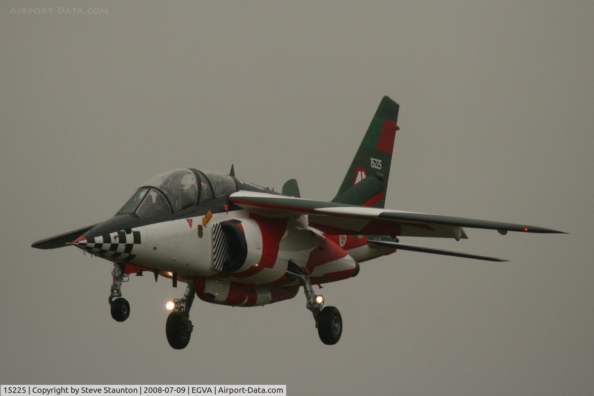 15225, Dassault-Dornier Alpha Jet A C/N 0075, Taken at the Royal International Air Tattoo 2008 during arrivals and departures (show days cancelled due to bad weather)