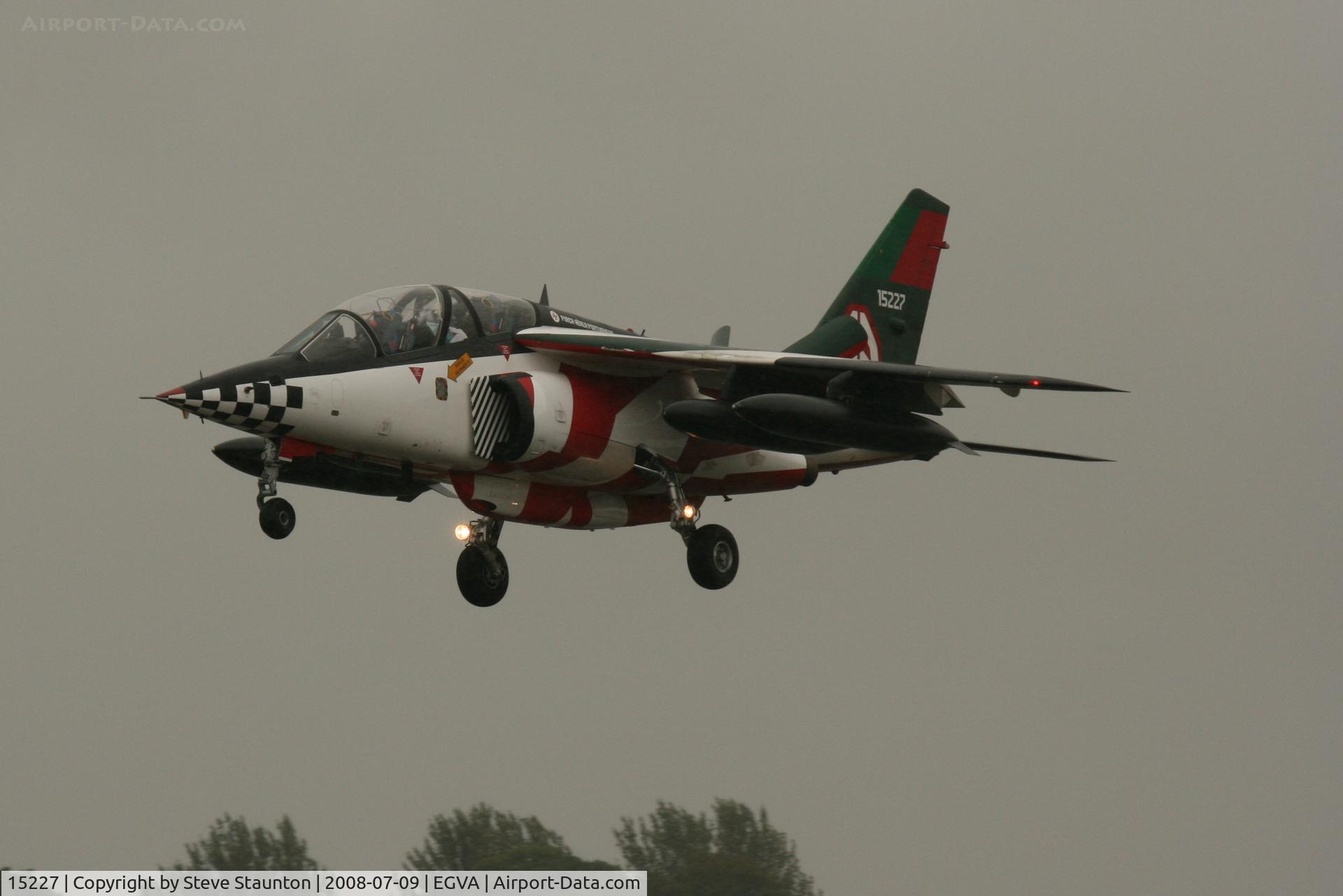 15227, Dassault-Dornier Alpha Jet A C/N 0084, Taken at the Royal International Air Tattoo 2008 during arrivals and departures (show days cancelled due to bad weather)