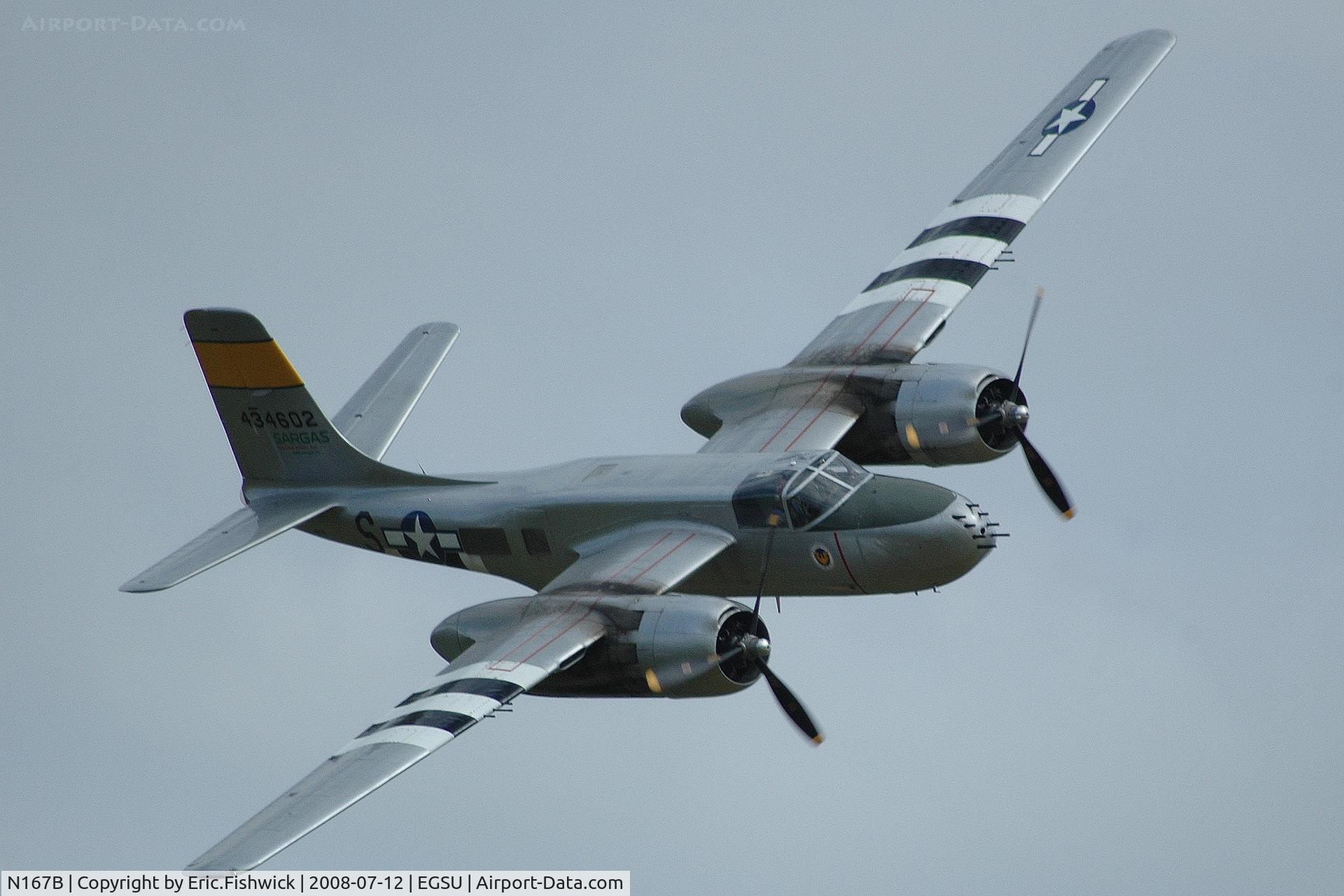 N167B, 1944 Douglas A-26B Invader C/N 27881, 4. The Invader at Duxford Flying Legends Air Show July 2008